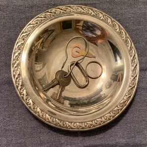 7.50”Stamped Silver Plated Trinket Dish. Ralph Lauren Accessory’s Quiet Luxury